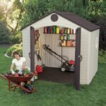 8 ft. W x 5 ft. D Plastic Storage Shed