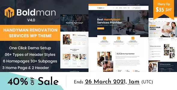 Boldman Wordpress Theme - Nulled + Extended License