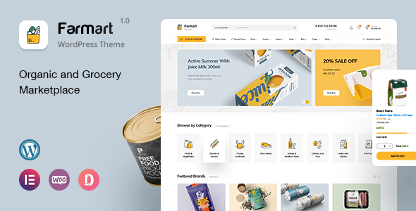 Farmart Wordpress Theme - Nulled + Extended License