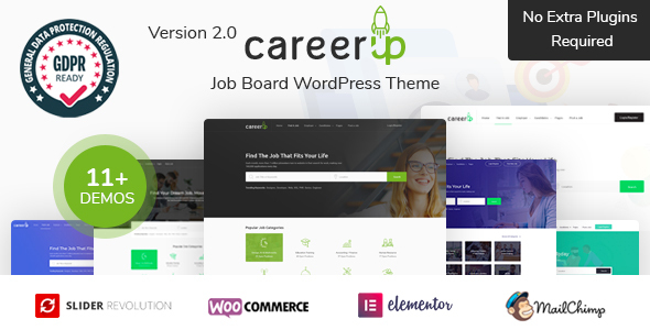 CareerUp Wordpress Theme - Nulled + Extended License