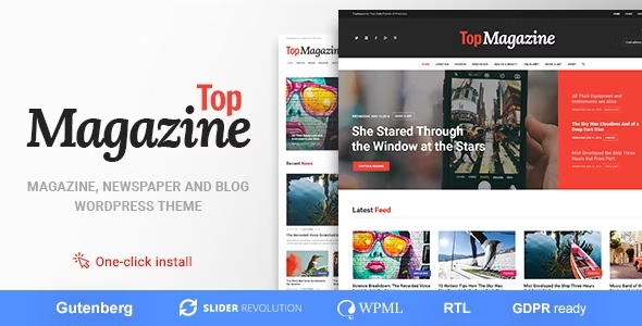 Top Magazine Wordpress Theme - Nulled + Extended License