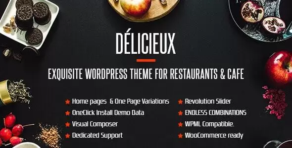Delicieux Wordpress Theme - Nulled + Extended License