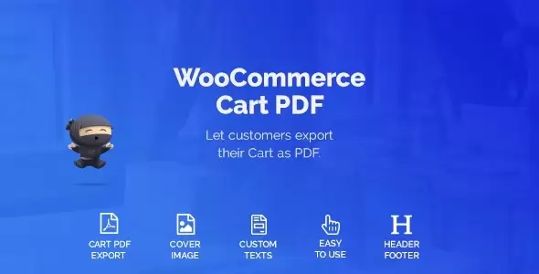 WooCommerce Cart PDF WordPress Plugin - Nulled + Extended License
