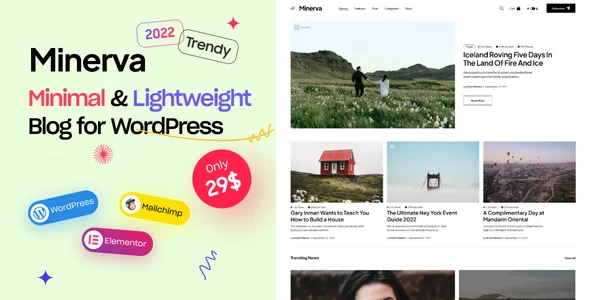 Minerva Wordpress Theme - Nulled + Extended License