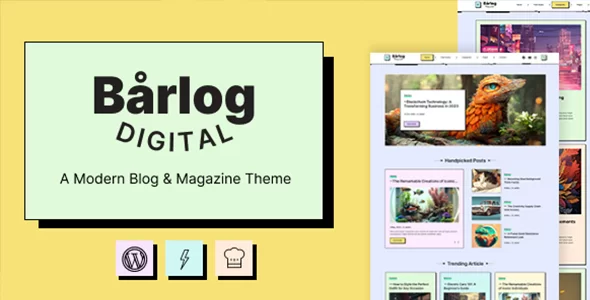 Barlog Wordpress Theme - Nulled + Extended License