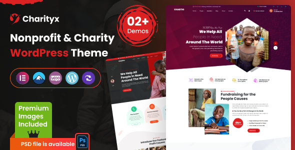 Charityx Wordpress Theme - Nulled + Extended License