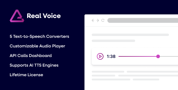 Real Voice WordPress Plugin - Nulled + Extended License