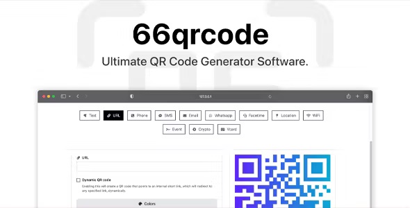 66qrcode – Ultimate QR Code Generator [Regular License] Nulled + Extended License Free Download
