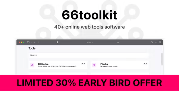66toolkit – Ultimate Web Tools System [Regular License] Nulled + Extended License Free Download
