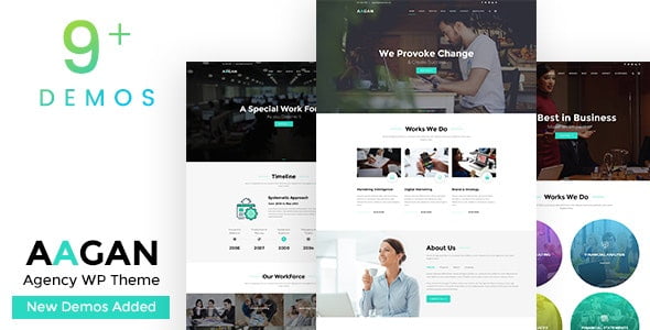 Aagan – Agency, Startup WordPress Theme 3.2
 Nulled + Extended License Free Download
