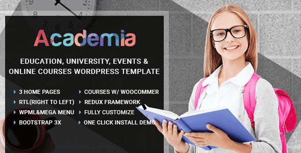 Academia 3.2 – Education Center WordPress Theme
 Nulled + Extended License Free Download