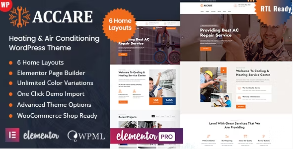 Accare – Heating & Air Conditioning WordPress Theme 1.2
 Nulled + Extended License Free Download