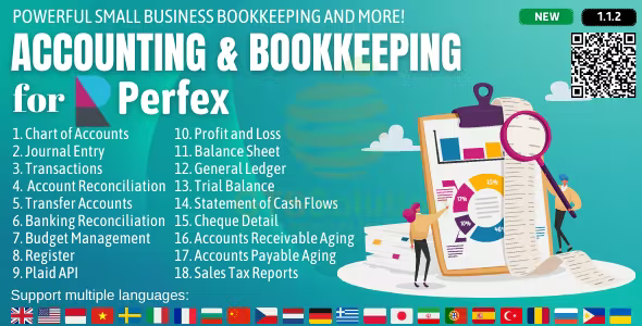 Accounting and Bookkeeping module for Perfex CRM 1.1.6 Nulled + Extended License Free Download
