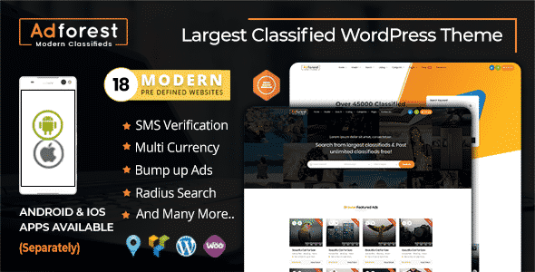 AdForest WordPress Theme 5.1.2 – Classified Ads Theme
 Nulled + Extended License Free Download