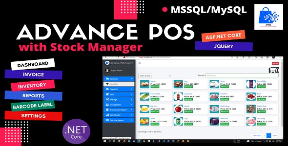 Advance POS System with Stock Manager | ASP.NET Core | EF Core | .NET Core 5.0 Nulled + Extended License Free Download