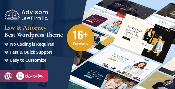 Advisom – Law Firm WordPress Theme 1.1
 Nulled + Extended License Free Download