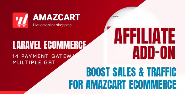 Affiliate add-on | AmazCart Laravel Ecommerce System CMS 1.6 Nulled + Extended License Free Download