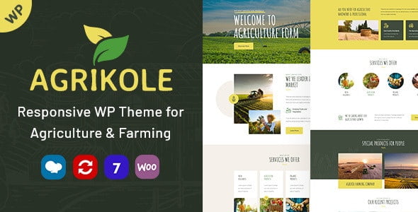 Agrikole 1.17 – | Responsive WordPress Theme for Agriculture & Farming
 Nulled + Extended License Free Download