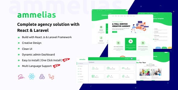 Ammelias – Laravel React Agency CMS Nulled + Extended License Free Download