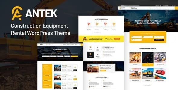 Antek – Construction Equipment Rentals WordPress Theme 4.6.1 Nulled + Extended License Free Download