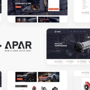 Apar – Auto Parts WordPress Shop Theme 1.0.8 Nulled + Extended License Free Download