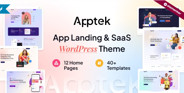 Apptek – App & SaaS WordPress Theme 1.0.4 Nulled + Extended License Free Download
