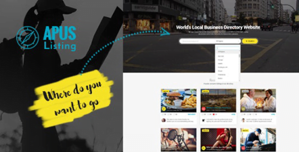 ApusListing WordPress Theme 1.2.40 – Directory Listing
 Nulled + Extended License Free Download