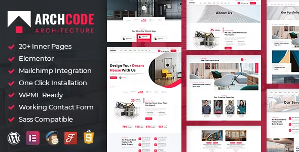 Archcode – Architect Design WordPress Theme 1.3
 Nulled + Extended License Free Download