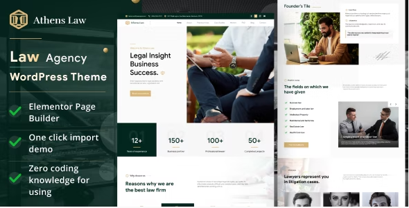Athens – Law Agency WordPress Theme 1.0.7
 Nulled + Extended License Free Download