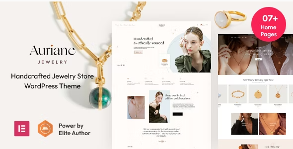 Auriane – Handcrafted Jewelry Store WordPress Theme 2.2.7 Nulled + Extended License Free Download