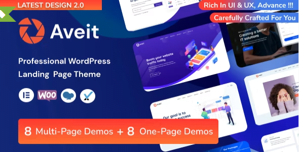 Aveit WordPress Theme 4.0.0 – Business Landing Page Theme Nulled + Extended License Free Download