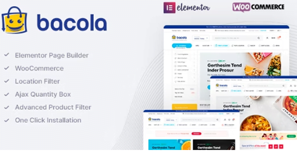 Bacola WordPress Theme 1.3.5 – Grocery Store and Food eCommerce
 Nulled + Extended License Free Download