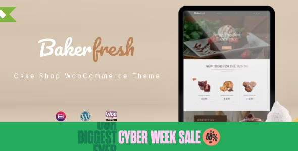 Bakerfresh – Cake Shop WooCommerce Theme 1.0.2
 Nulled + Extended License Free Download