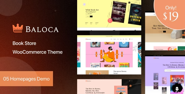 Baloca – Book Store WooCommerce Theme 1.1.0
 Nulled + Extended License Free Download