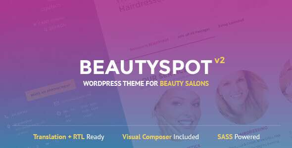 BeautySpot WordPress Theme 3.5.9 – Beauty Salons
 Nulled + Extended License Free Download