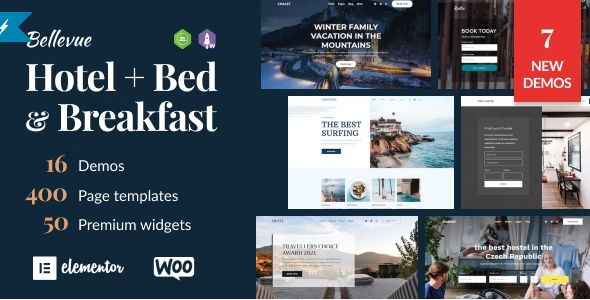 Bellevue – Hotel Bed and Breakfast Booking Calendar WordPress Theme 4.2.3
 Nulled + Extended License Free Download