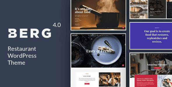 BERG WordPress Theme 4.2 – Restaurant Theme
 Nulled + Extended License Free Download