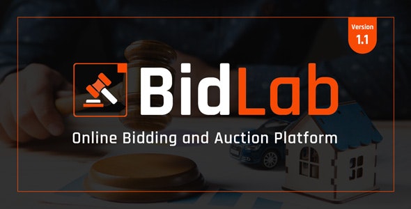 BidLab – Online Bidding & Auction Platform 1.1 Nulled + Extended License Free Download
