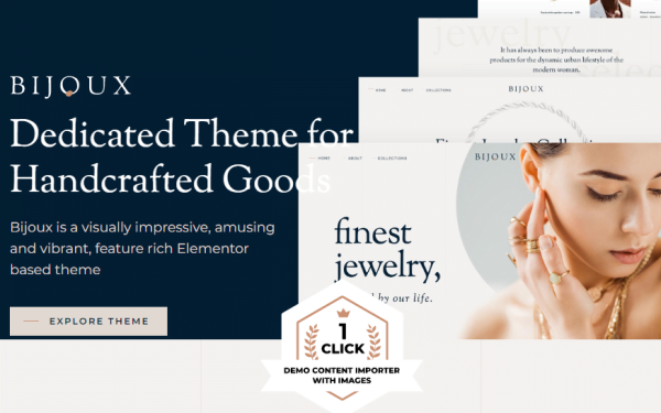 Bijoux – Handmade Crafts Jewelry WooCommerce WordPress Themes 8.2
 Nulled + Extended License Free Download