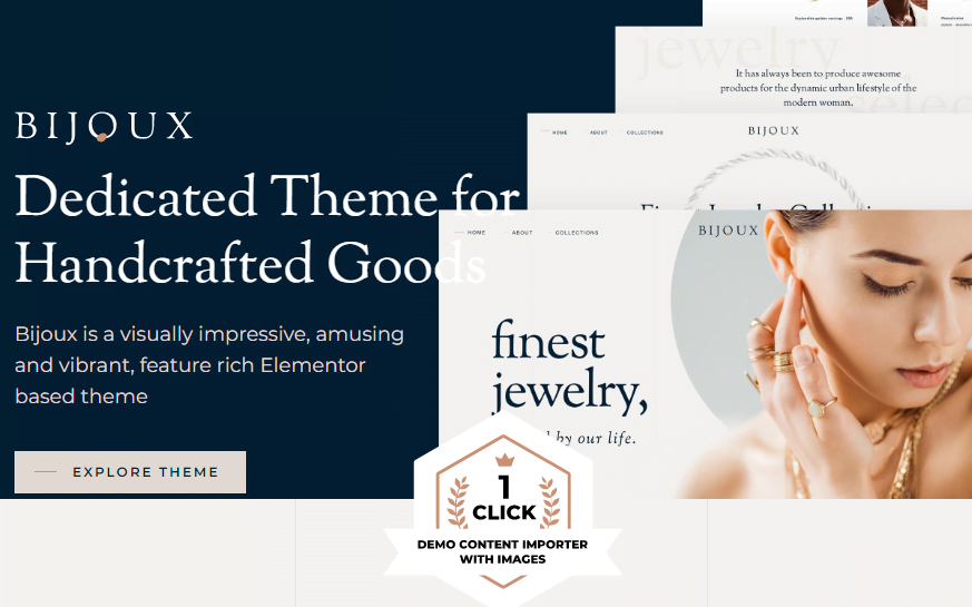 Bijoux – Handmade Crafts Jewelry WooCommerce WordPress Themes 8.2
 Nulled + Extended License Free Download