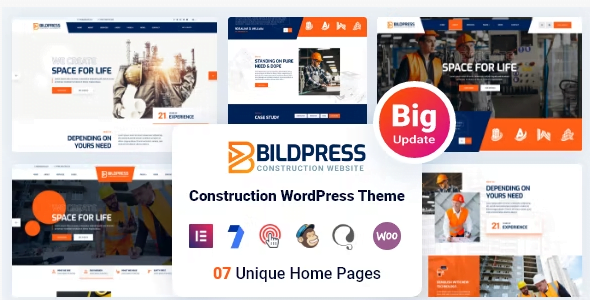 BildPress – Construction WordPress Theme 1.2.8
 Nulled + Extended License Free Download