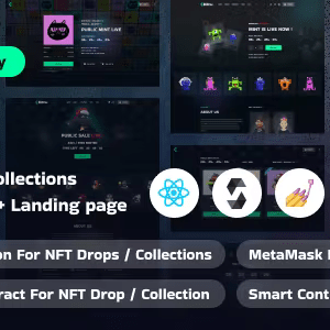 Bithu – NFT Minting/Collection with Smart Contract (React JS+Solidity) Nulled + Extended License Free Download