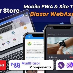 Blazor Store – Mobile PWA and Site Templates with Powerful Built-in Functions 1.1.10 Nulled + Extended License Free Download