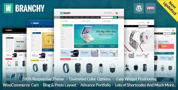 Branchy – WooCommerce Responsive Theme 1.0
 Nulled + Extended License Free Download