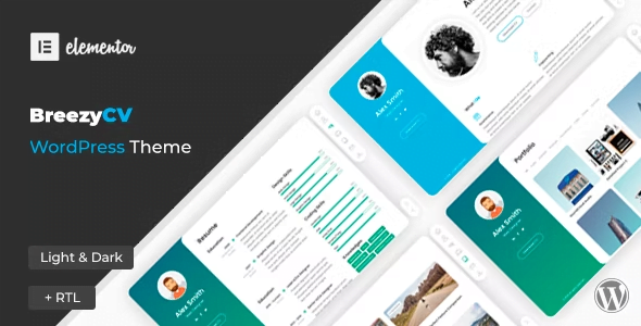 BreezyCV – CV/Resume WordPress Theme 1.5.6
 Nulled + Extended License Free Download