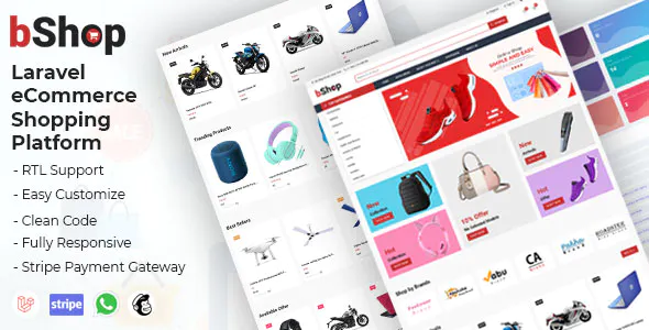 bShop – Laravel eCommerce Shopping Platform Nulled + Extended License Free Download