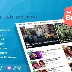 Buzzy – News, Viral Lists, Polls and Videos Nulled + Extended License Free Download