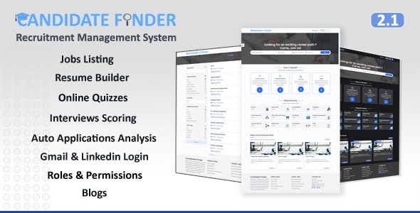 Candidate Finder – Recruitment Management System Nulled + Extended License Free Download