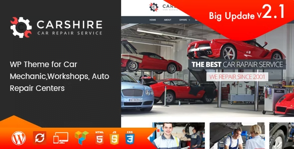 Car Shire – Auto Mechanic & Repair WordPress Theme 3.3
 Nulled + Extended License Free Download