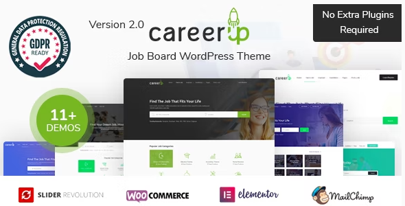 CareerUp – Job Board WordPress Theme 2.3.24
 Nulled + Extended License Free Download